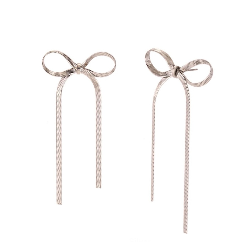 Large Ribbon Earrings